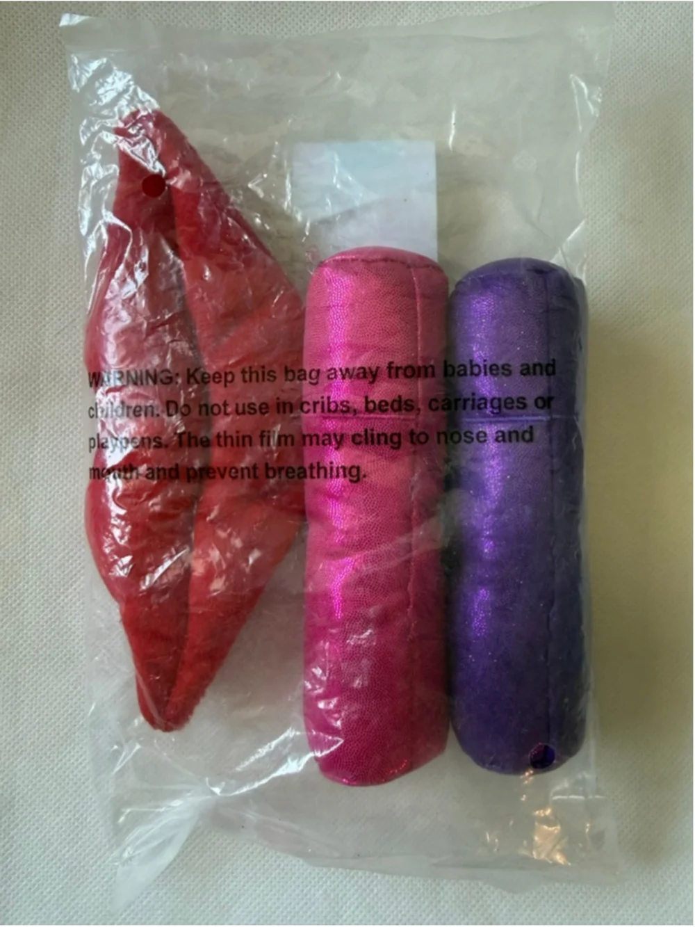 NWT Frisco 3-Pack Retro Plush Lip Gloss Squeaky Dog Toys for Small Dogs